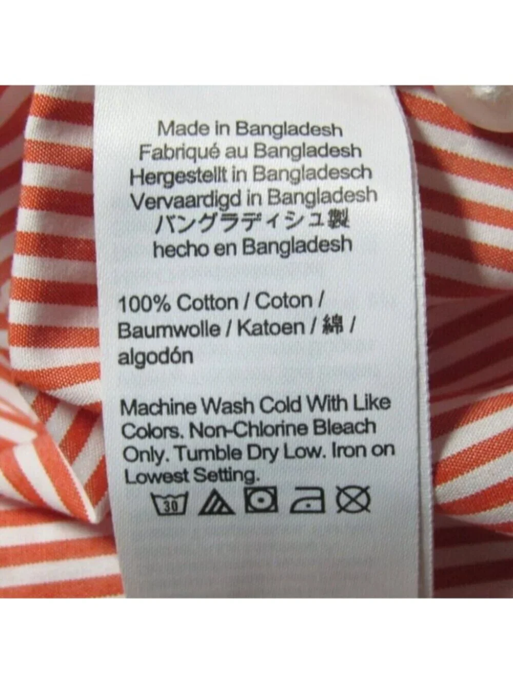 J Crew Ludlow Premium Shirt Orange Stripe Mens Sz 15 Slim Long Sleeve Reimagined